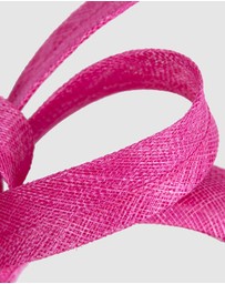 Max Alexander - Fuchsia Sinamay Bow Racing Fascinator Headband