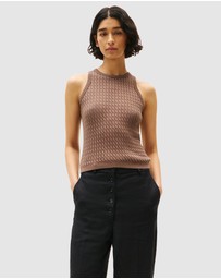 Tommy Hilfiger - Cable Knit Sleeveless Slim Sweater