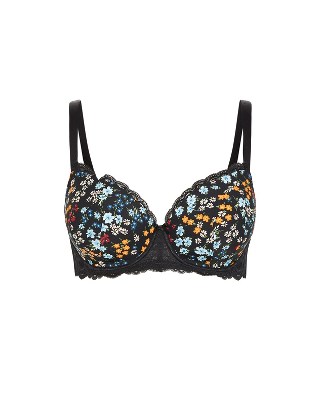 City Chic - Hailey Contour Print Bra