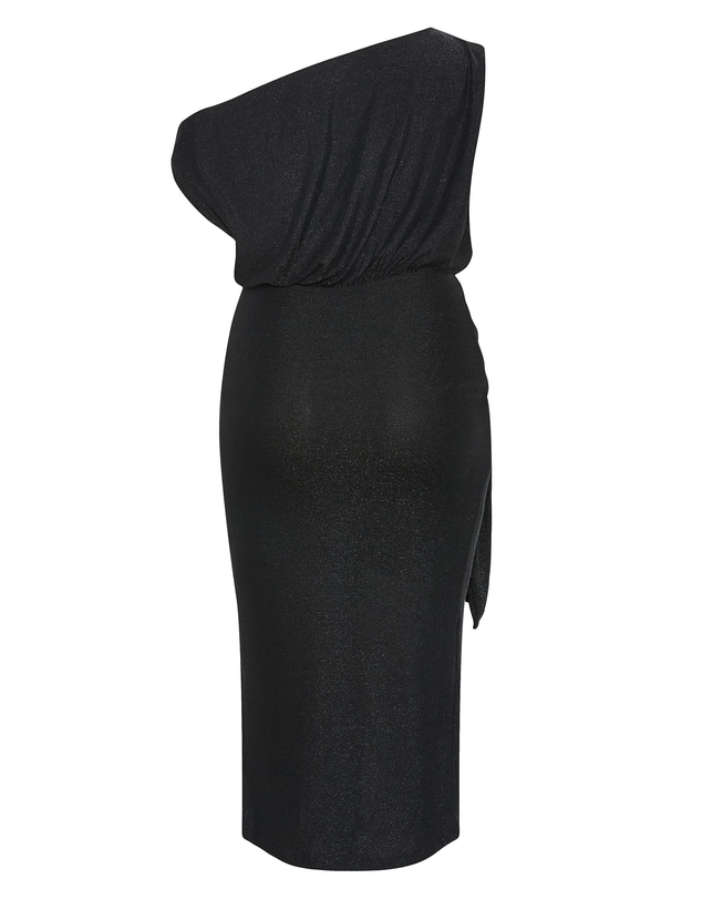 City Chic - Plus size Paloma Metallic Midi Dress - black