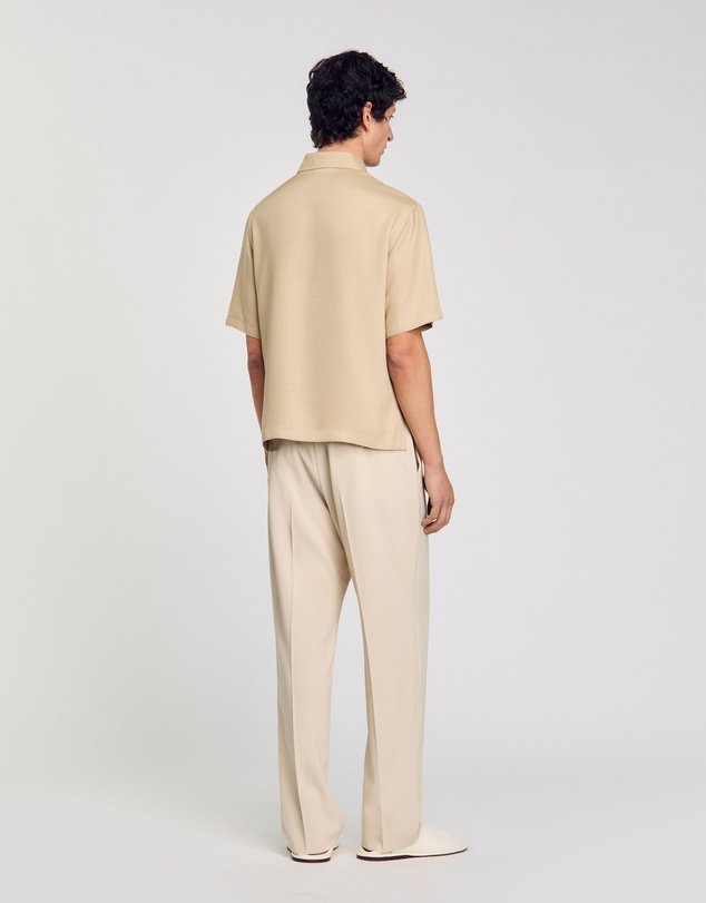 Sandro - Chemise Polo Zip Shirt