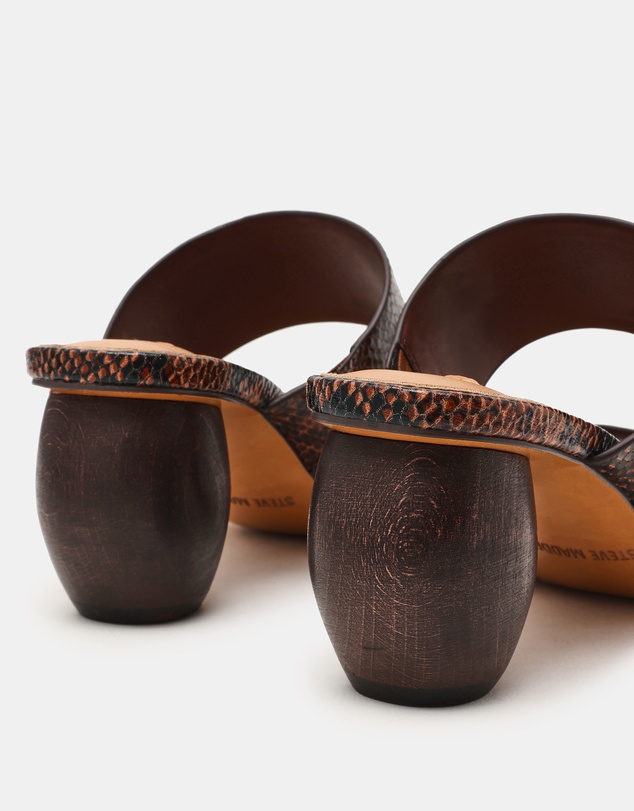 Steve Madden - Nola Brown Snake Heels