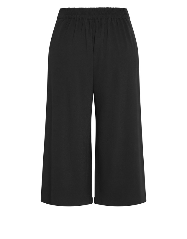 City Chic - Plus size Abbie Crop Pant - black