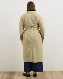 Atmos&Here Curvy - Cora Lightweight Trench Coat