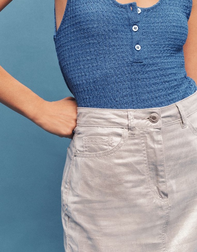 NEXT - Linen Blend Midi Skirt
