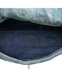 Pre-Loved by Azura Reborn - Pre-Loved Medium Embroidered Denim Camellia Flap