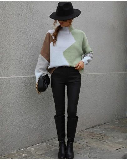 Esther & Co - Illeana Knit - Sage Print