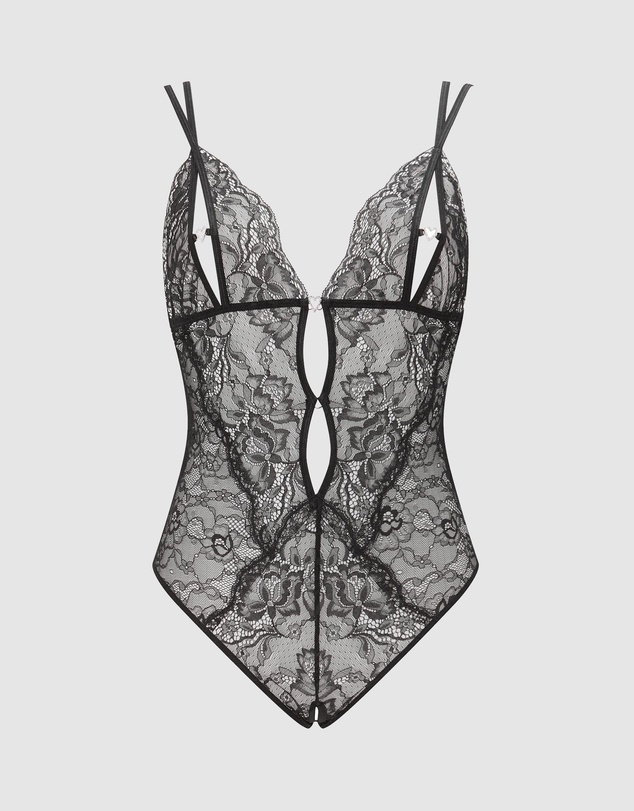 Ann Summers - Diamond Heart Crotchless Bodysuit