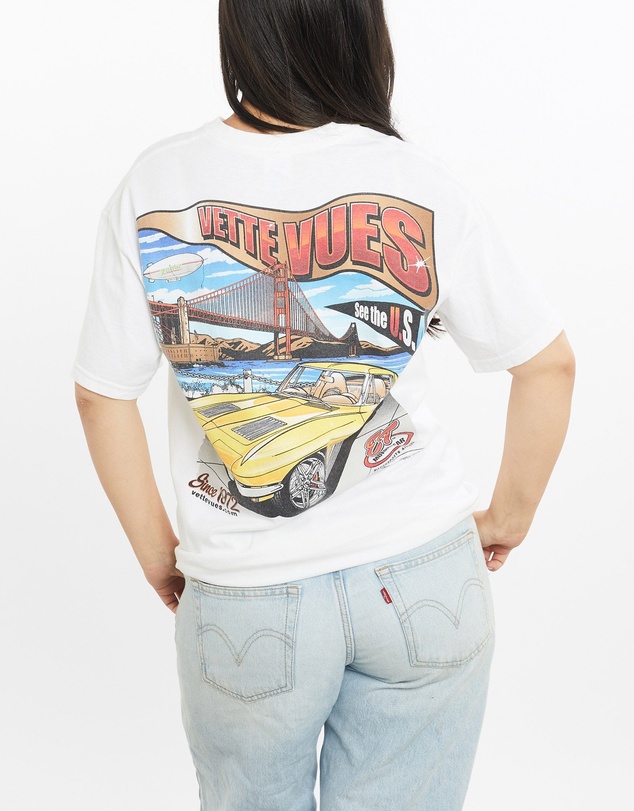 Vintage by The Real Deal - Pre Loved - Vintage Vette Vues Magazine Racing Tee