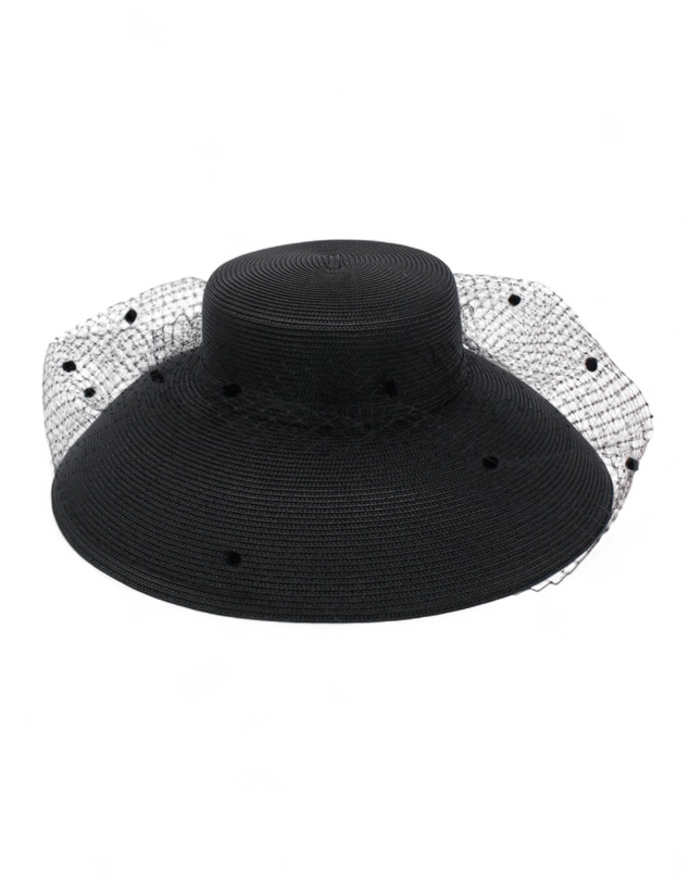 Morgan & Taylor - Giselle Racewear Droop Hat in Black