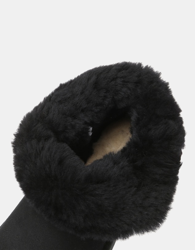 EVERAU - Australian Shepherd Ugg Mini Button Sheepskin Upper UGG Boots