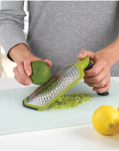 Joseph Joseph - Twist Grater™ Adjustable 2-in-1 Etched Twin-Bladed Grater, Course and Fine
