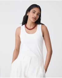 Forcast - Maisie Cotton Rib Singlet