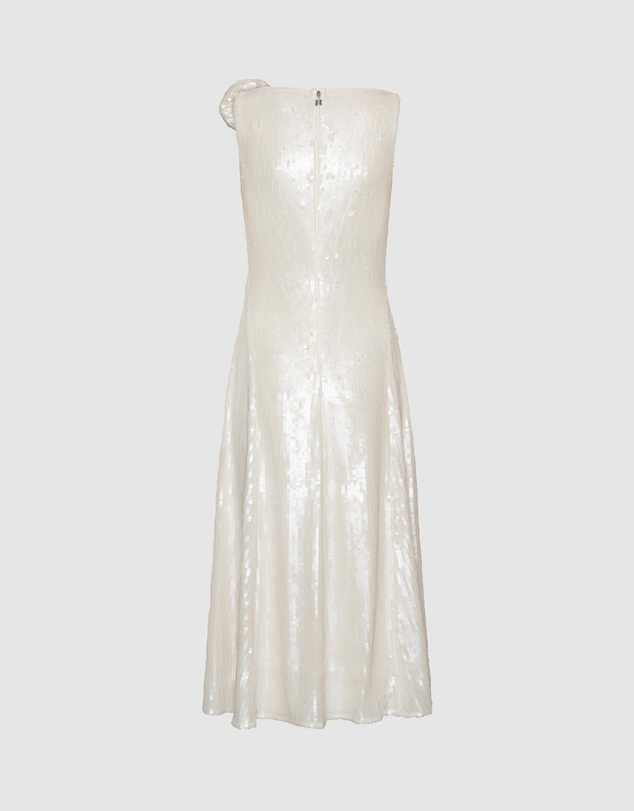 ROTATE - Sequins Midi Flared Dress