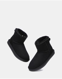 EVERAU - Australian Shepherd Ugg Mini Classic Sheepskin Upper UGG Boots