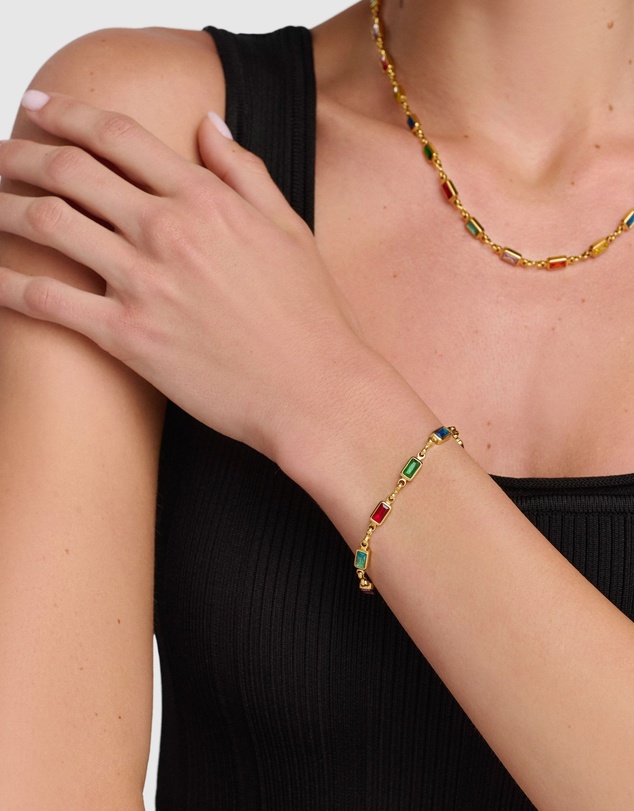 Nialaya Jewellery - Women's Rectangle Tennis Bracelet