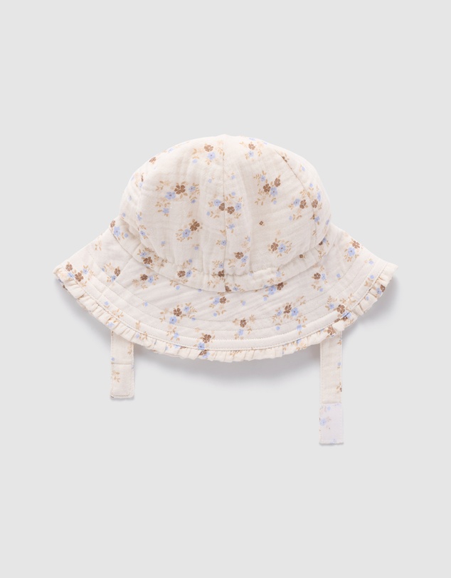 Purebaby - Ruffle Sunhat-Kids-Babies