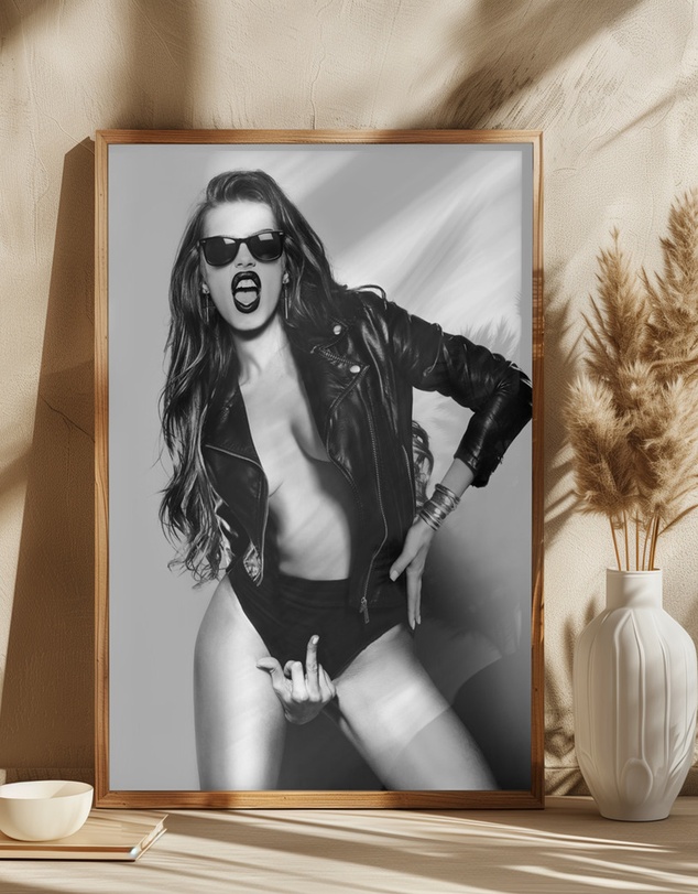 Olive et Oriel - Eat This by David Drake Art Print