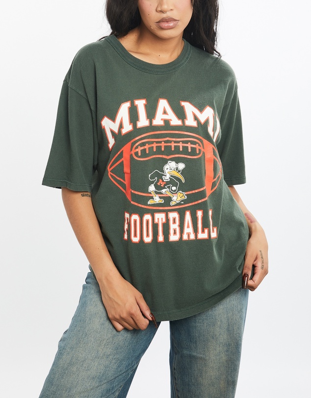 Vintage by The Real Deal - Pre Loved - Vintage 90s Champion NCAA Miami Hurricanes Tee