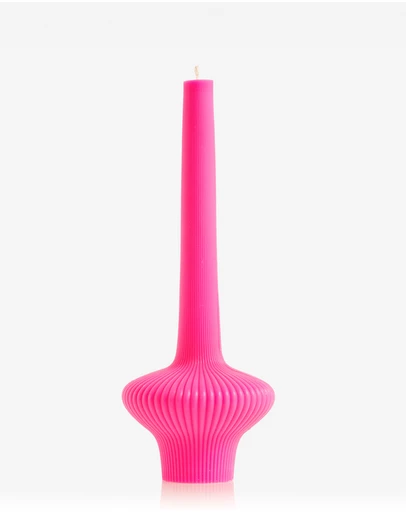 XRJ Celebrations - Pinnacle Candle Neon Pink