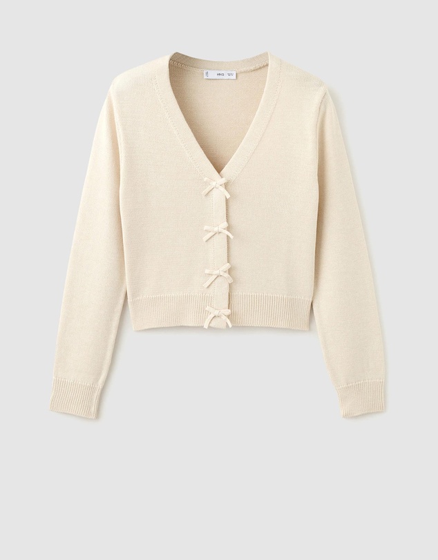 M.N.G - Knitted Cardigan With Ties