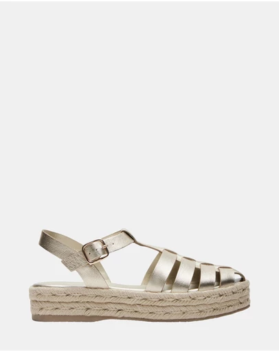 Steve Madden - Marlin Gold Leather Heels