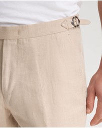 Oxford - Bryon Herringbone Pant Side Tab/Cuf