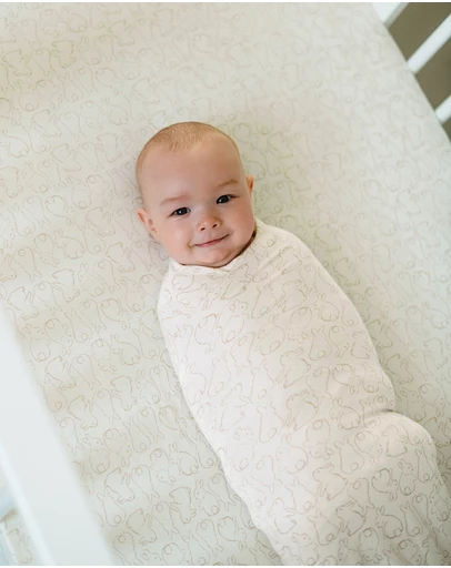 Kynd Baby - Large Stretchy Swaddle in Rabbit