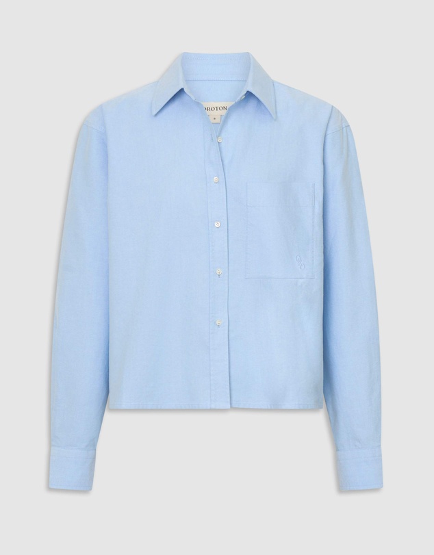 Oroton - Oxford Cropped Shirt