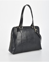 Cobb & Co - Fawkner Structured Leather Business Bag