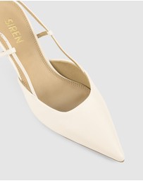 Siren - Yoyo Slingback Kitten Heels