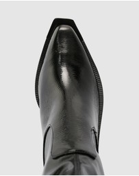 Sempre Di - Jayda Patent Ankle Boots