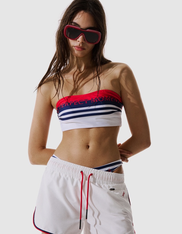 Perfect Moment - Stripe Pm Bikini Top