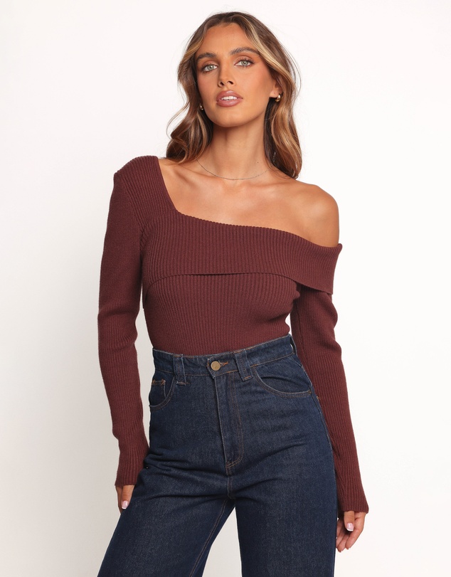 Petal & Pup - Aleena Knit Top - Chocolate Brown