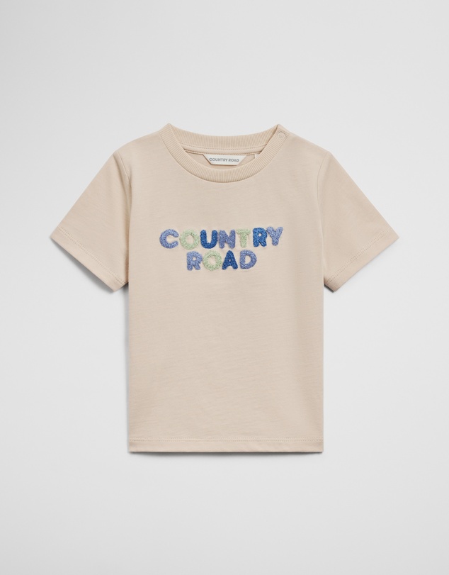Country Road - Australian Cotton Short Sleeve Boucle Tee