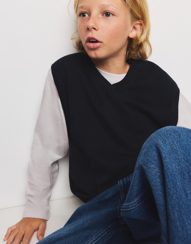 M.N.G - Genio Sweater Vest - Kids-Teens
