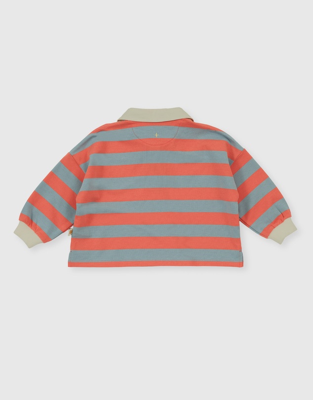 Goldie + Ace - Rugby Stripe Terry Sweat Top - Babies-Kids
