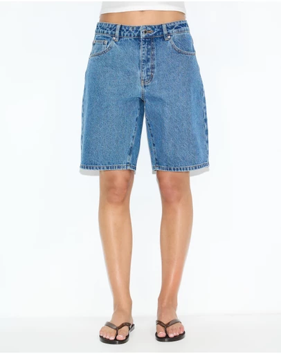 Dazie - Porto Low Rise Denim Jorts