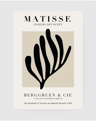 Inka Arthouse - Black Coral by Henri Matisse