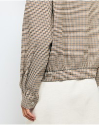 AERE - Check Bomber Jacket