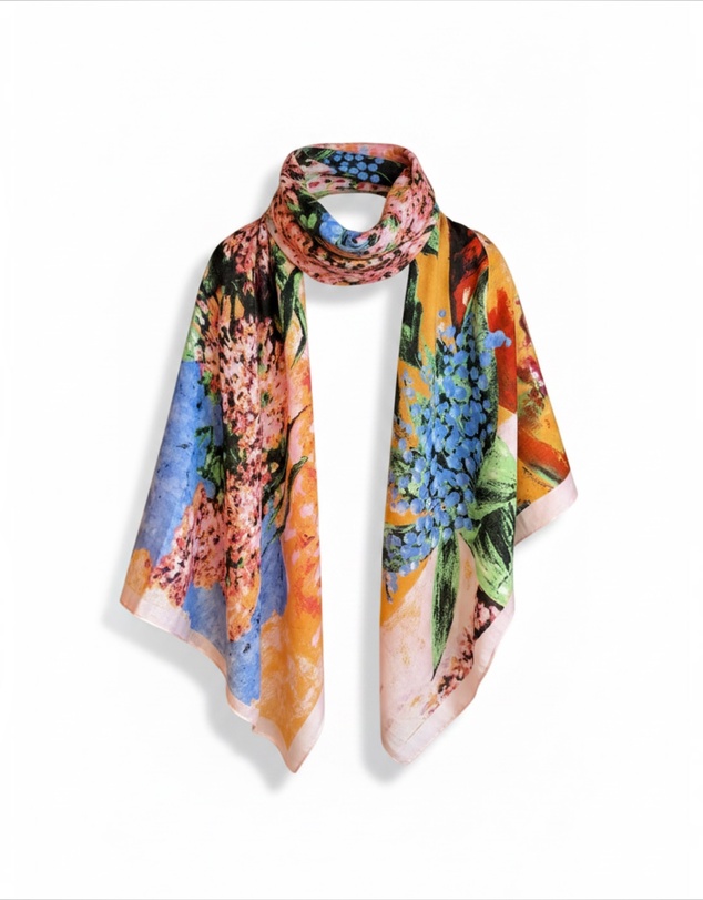 Mossée - Aveline Printed Linen Scarf