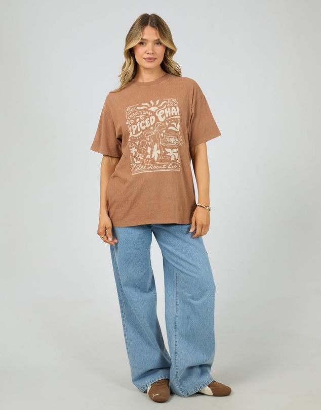 All About Eve - Nahla Relaxed Tee Cinnimon