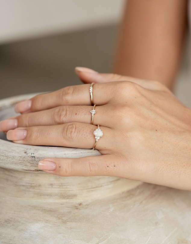 Luna Rae - Solid Gold - Grace Ring