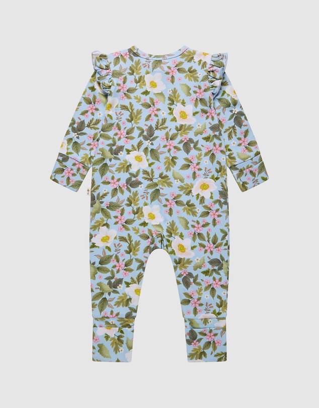 Fleur Harris - 'Heirloom Treasures' Precious Frill Coverall in Soft Teal