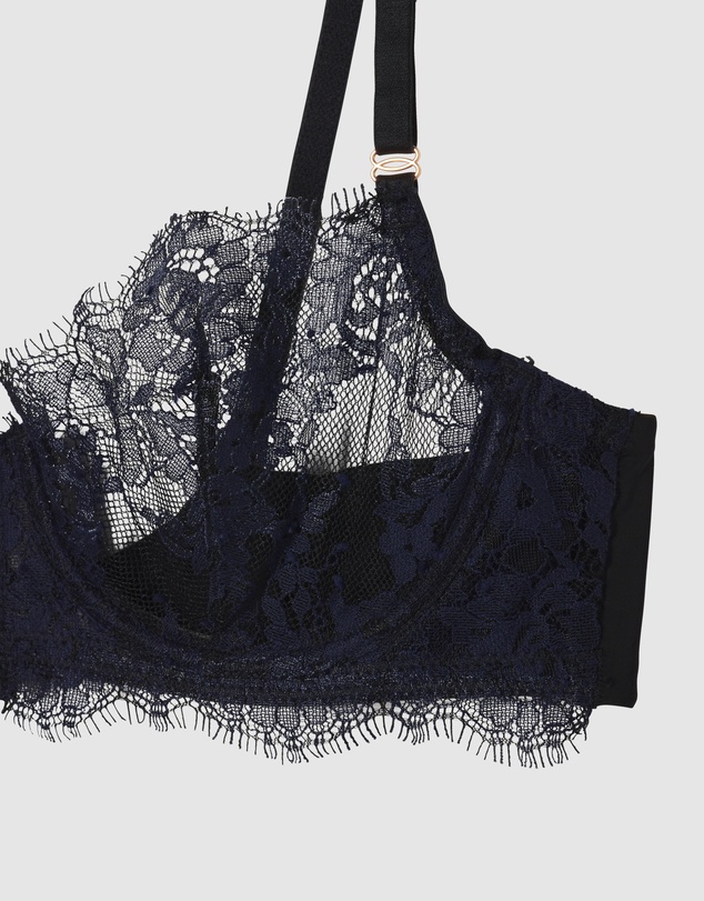 Skarlett Blue - Entice Wired Sheer Lace Balconette Bra
