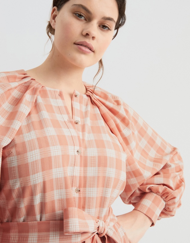 Witchery - Check Shoulder Shirt Dress