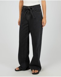 All About Eve - Gia High Rise Baggy Coal