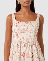 Forever New - Brielle Printed Lace Up Mini Dress