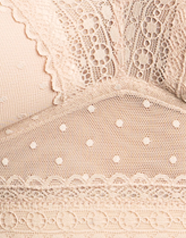 Parfait - Mia Dot Longline Padded Lace Bralette