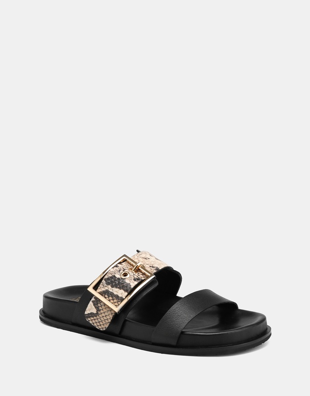 Wittner - Elsa Snake Print Leather Sandals